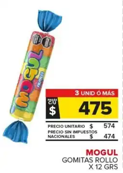 Carrefour Maxi Mogul gomitas rollo oferta