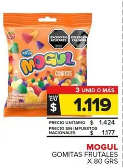 Carrefour Maxi Mogul gomitas frutales oferta