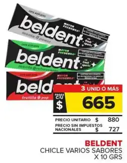 Carrefour Maxi Beldent chicle varios sabores oferta