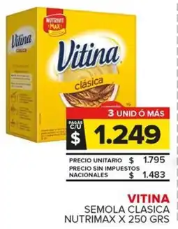 Carrefour Maxi Vitina semola clasica nutrimax oferta