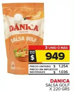 Carrefour Maxi Dánica salsa golf oferta
