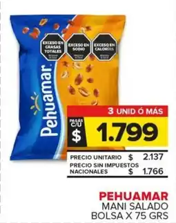Carrefour Maxi Pehuamar mani salado bolsa oferta