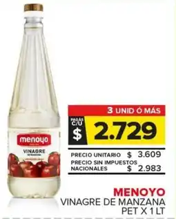 Carrefour Maxi Menoyo vinagre de manzana pet oferta