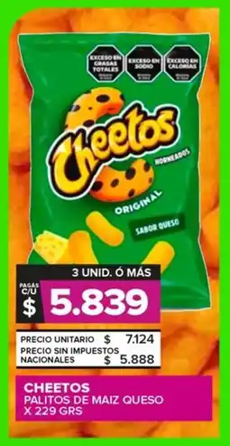 Carrefour Maxi Cheetos palitos de maiz queso oferta