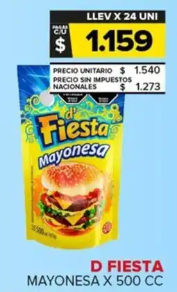 Carrefour Maxi D fiesta mayonesa oferta