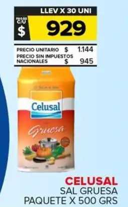 Carrefour Maxi Celusal sal gruesa paquete oferta