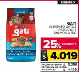 Carrefour Maxi Gati alimento gatos pescado y salmon oferta