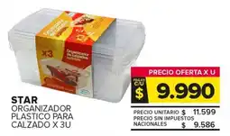 Carrefour Maxi Star organizador plastico para calzado oferta