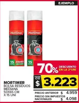 Carrefour Maxi Mortimer bolsa residuos mediana oferta