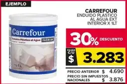 Carrefour Maxi Carrefour enduido plastico al agua ext interior oferta