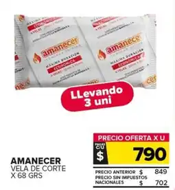 Carrefour Maxi Amanecer vela de corte oferta