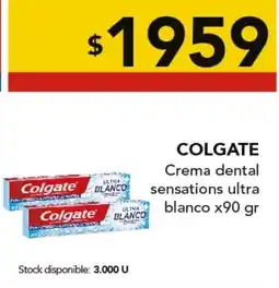 Nini Mayorista Colgate crema dental sensations ultra blanco oferta