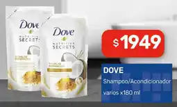 Nini Mayorista Dove shampoo/acondicionador oferta