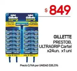 Nini Mayorista Gillette prestobarba ultragrip cartel oferta