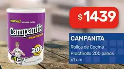Nini Mayorista Campanita rollos de cocina practirollo oferta
