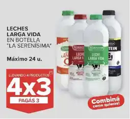 Carrefour La serenísima leches larga vida en botella oferta