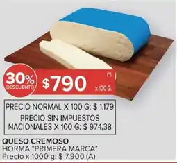 Carrefour Primera marca queso cremoso horma oferta