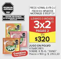 Carrefour Tang jugo en polvo v/sabores sobre oferta