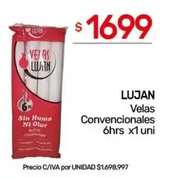 Nini Mayorista Lujan velas convencionales oferta