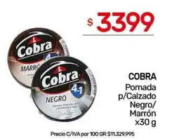 Nini Mayorista Cobra pomada p/calzado negro/ marrón oferta