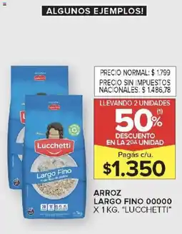 Carrefour Lucchetti largo fino 00000 arroz oferta