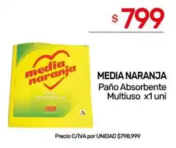 Nini Mayorista Media naranja paño absorbente multiuso oferta