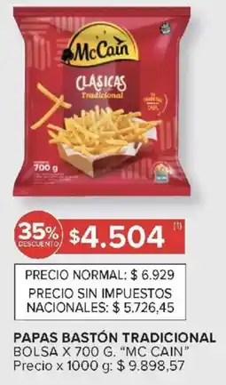 Carrefour Mc cain papas bastón tradicional bolsa oferta
