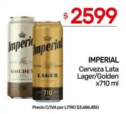 Nini Mayorista Imperial cerveza lata lager/golden oferta