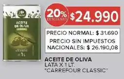 Carrefour Carrefour classic aceite de oliva lata oferta
