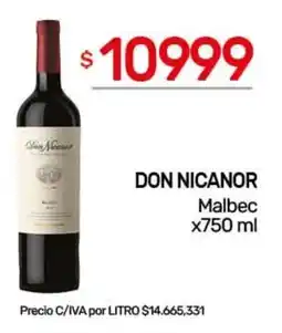 Nini Mayorista Don nicanor malbec oferta