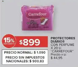 Carrefour Carrefour protectores diarios con perfume oferta