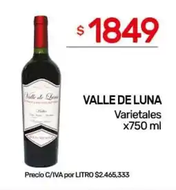 Nini Mayorista Valle de luna varietales oferta