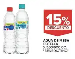 Carrefour Benedictino agua de mesa botella oferta