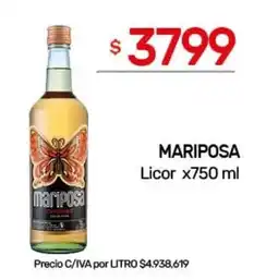 Nini Mayorista Mariposa licor oferta