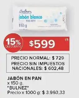Carrefour Bulnez jabón en pan oferta