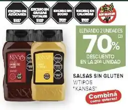 Carrefour Kansas salsas sin gluten v/tipos oferta