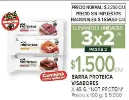 Carrefour Not protein barra proteica v/sabores oferta