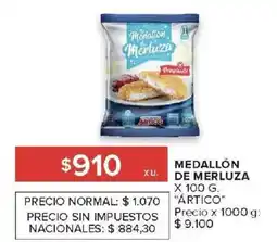 Carrefour Ártico medallón de merluza oferta
