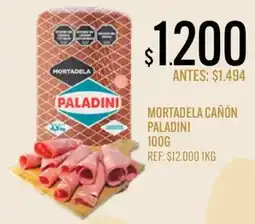 Supermercados Todo Paladini mortadela cañón oferta
