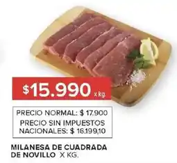 Carrefour Milanesa de cuadrada de novillo oferta