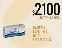 Supermercados Todo La paulina manteca oferta