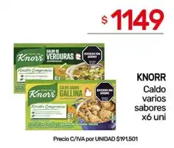 Nini Mayorista Knorr caldo varios sabores oferta