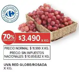 Carrefour Uva red globe/rosada oferta