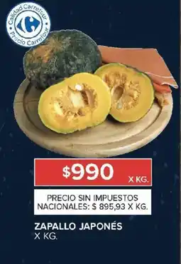 Carrefour Zapallo japonés oferta