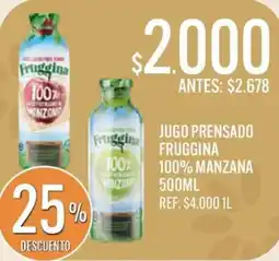 Supermercados Todo Fruggina jugo prensado 100% manzana oferta