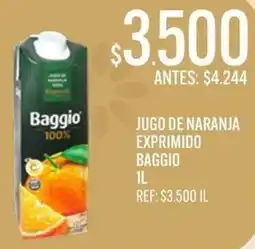 Supermercados Todo Baggio jugo de naranja exprimido oferta