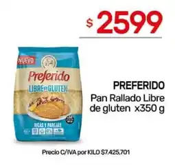 Nini Mayorista Preferido pan rallado libre de gluten oferta