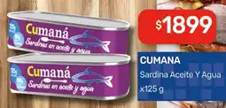 Nini Mayorista Cumana sardina aceite y agua oferta