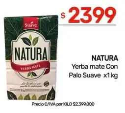 Nini Mayorista Natura yerba mate con palo suave oferta