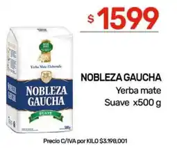 Nini Mayorista Nobleza gaucha yerba mate suave oferta